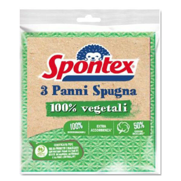 PANNO SPUGNA BIO ECO Pz 3 cm 18x19 SPONTEX