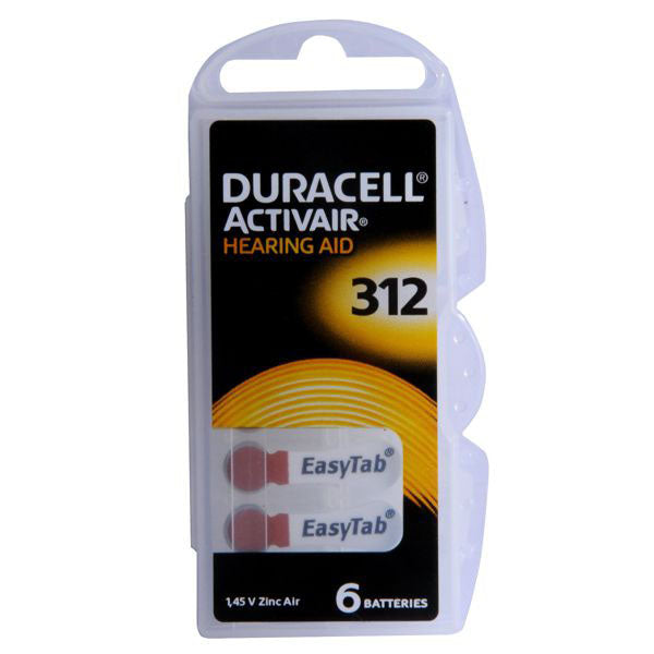 PILA BOTTONE HEARING AID Pz 6 DA312 DURACELL