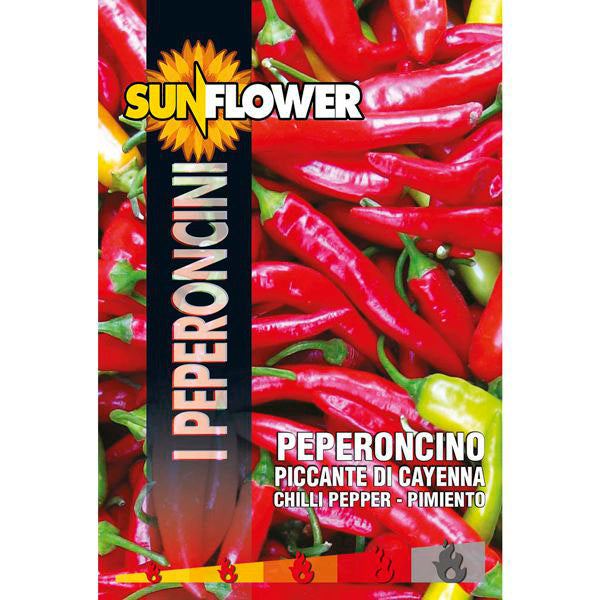 SEMENTI PEPERONCINO CAYENNA SUNFLOWER