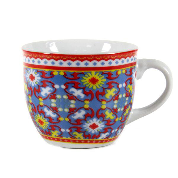 TAZZA CAFFE PORCELLANA MOSAICO Pz 6 PASSIONECASA