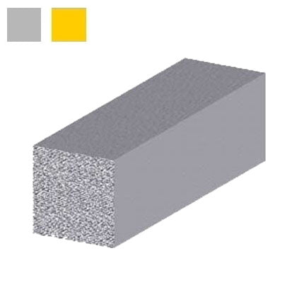 ALLUMINIO QUADRO PIENO mm 10x10 h 200 ARGENTO