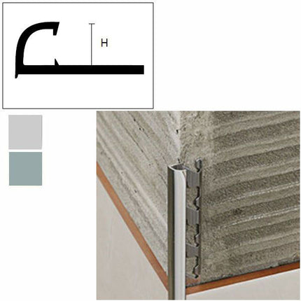 ALLUMINIO ANGOLI JOLLY mm 8 h 250 ARGENTO