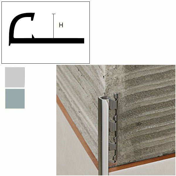 ALLUMINIO ANGOLI JOLLY mm 8 h 250 ARGENTO