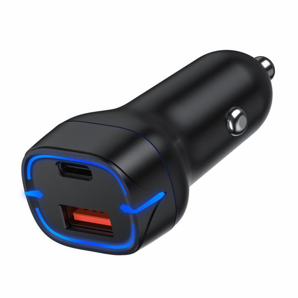 CARICABATTERIE 2 USB-A/C AUTO watt 38 3994 TAKEIT