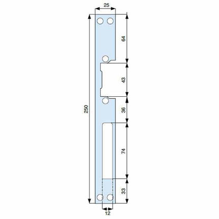 FRONTALE INCONTRO ELETTRICO INOX MG