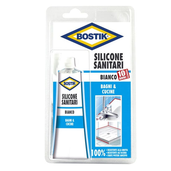 SILICONE ACETICO SANITARI BIANCO ml 60 BOSTIK