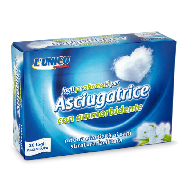 FOGLI PROFUMATI ASCIUGATRICE Pz 20 L'UNICO