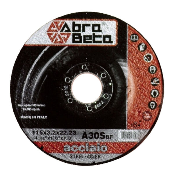 DISCO ABRASIVO FERRO 230x2,0 f.22 ABRA BETA