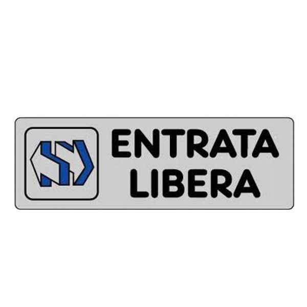 ETICHETTA ENTRATA LIBERA 15x 5 ADESIVA