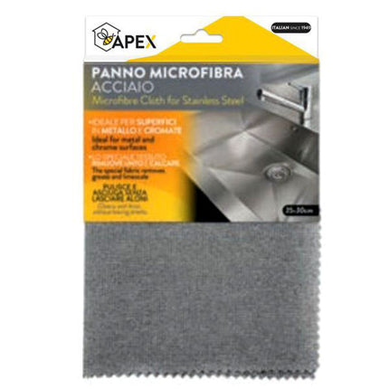 PANNO MICROFIBRA ACCIAIO cm 35x30 15096 APEX