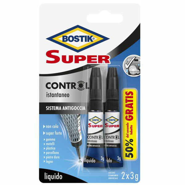 ADESIVO SUPER CONTROL g 3 Pz 2 BOSTIK