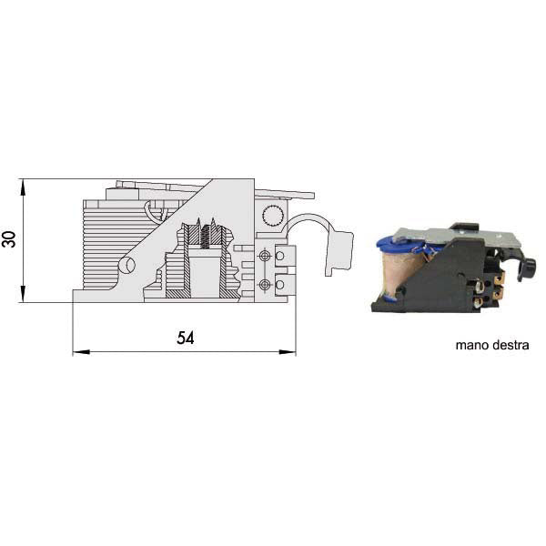 BOBINA ELETTROSERRATURE V.12 DX 07118-00-1 CISA