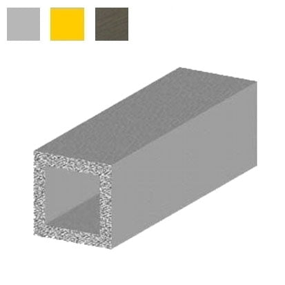 ALLUMINIO QUADRO mm 10x10x1,0 h 200 ARGENTO