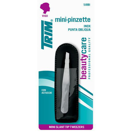 PINZETTE VISO PUNTA OBLIQUA MIN.cm 7 5-89BI TRIM