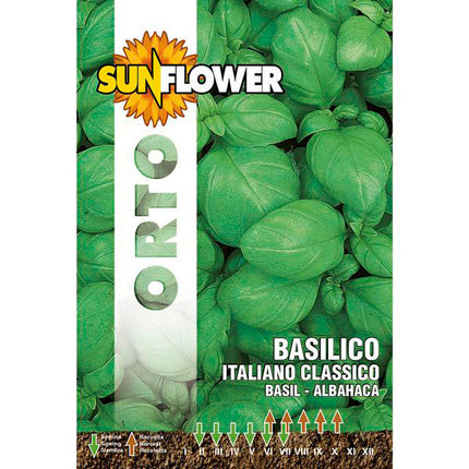 SEMENTI BASILICO ITALIANO CLASSICO SUNFLOWER