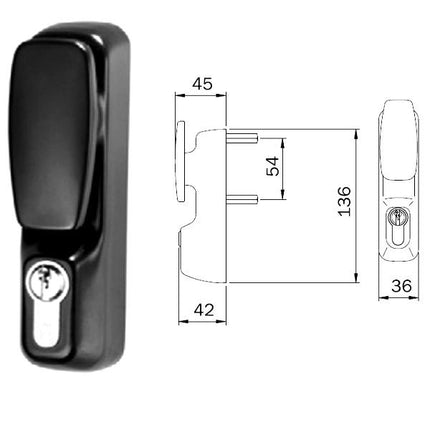 COMANDO ESTERNO MANIGLIONI IDEA 94013005T ISEO