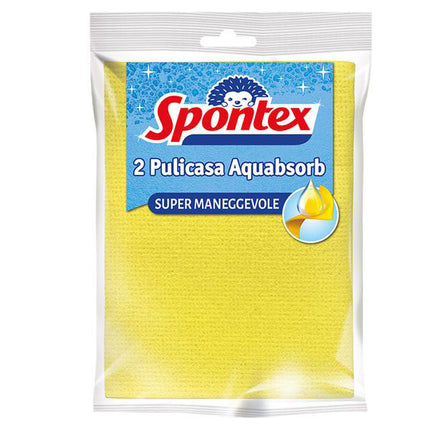 PANNO SPUGNA AQUABSORB Pz 2 cm 30x30 SPONTEX