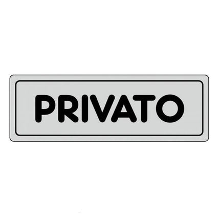 ETICHETTA PRIVATO 15x 5 ADESIVA