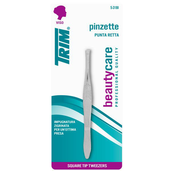 PINZETTE VISO PUNTA RETTA cm 9 5-31BI TRIM