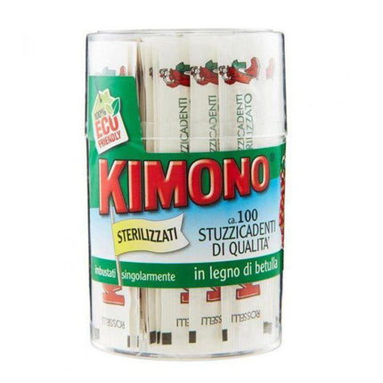 STUZZICADENTI BARATTOLO INCARTATI Pz 100 KIMONO