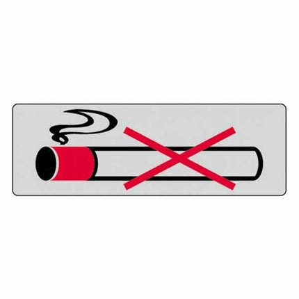 ETICHETTA NO SMOKING 15x 5 ADESIVA