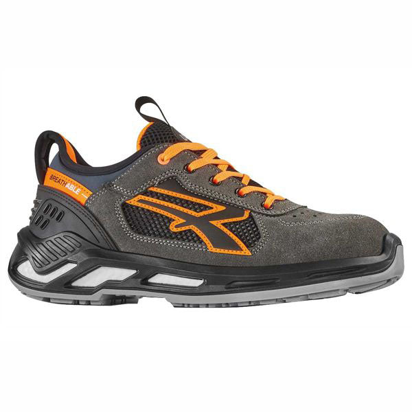 SCARPE RYDER GRIGIO/ARANCIO BASSE 42 S1P UPOWER