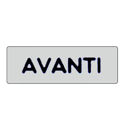 ETICHETTA AVANTI 15x 5 ADESIVA