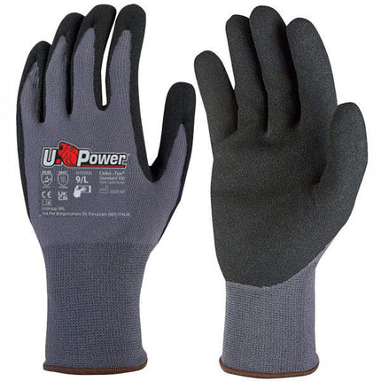 GUANTI NITRILE MERENGUE GRIGI 8 UPOWER