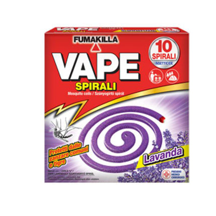 SCACCIAINSETTI SPIRALI PROFUMATE Pz 10 VAPE