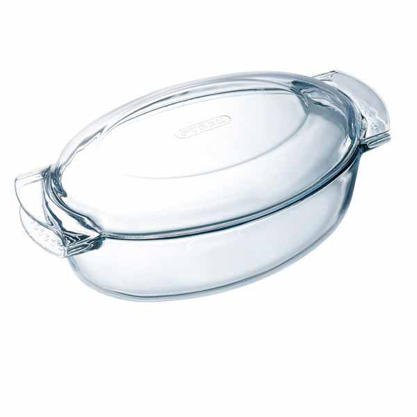 CASSERUOLA OVALE C/COP.FACILE cm38x23 l 5,80 PYREX