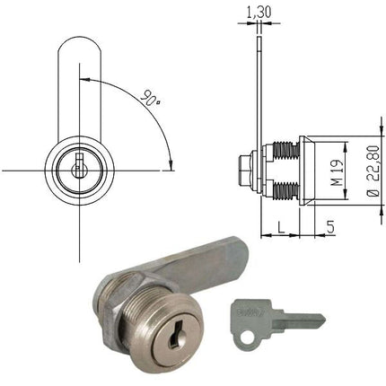 CILINDRO LEVETTA mm 25 165631 OMR