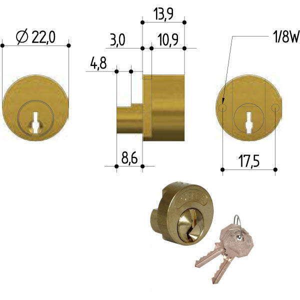 CILINDRO TONDO mm 11 6801 PREFER