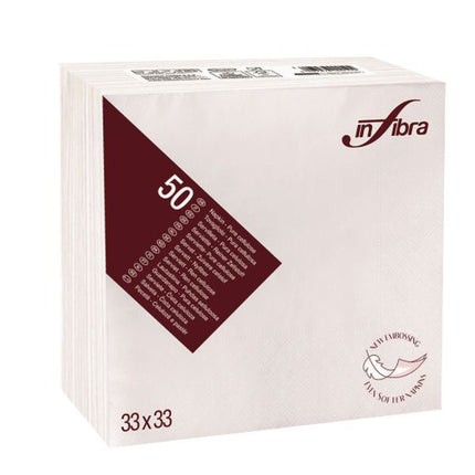TOVAGLIOLO 2V BIANCO Pz 50 33x33 INFIBRA
