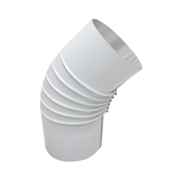 GOMITO ALLUMINIO BIANCO APERTO 45^ 8