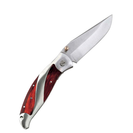 COLTELLO TASCA INOX MANICO INX/LEGNO cm 20 AUSONIA