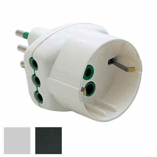 ADATTATORE TRIPLO 10A+T SK BIANCO 82210 FME