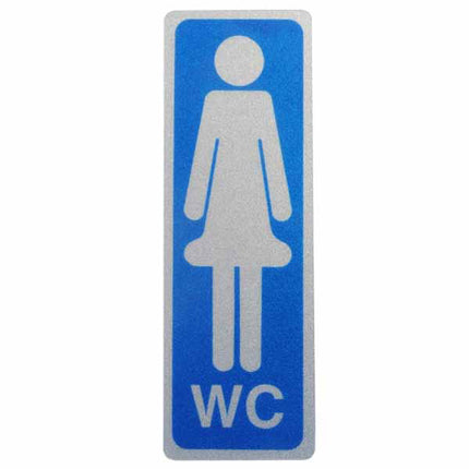 ETICHETTA WC DONNE 5x15 ADESIVA