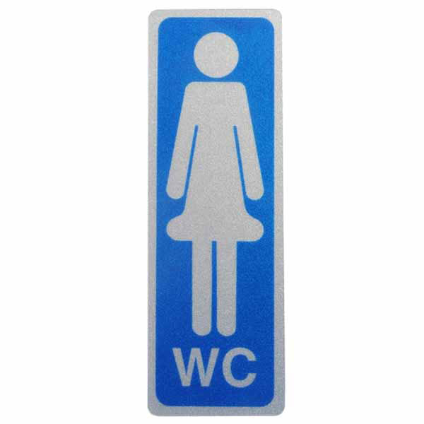 ETICHETTA WC DONNE 5x15 ADESIVA