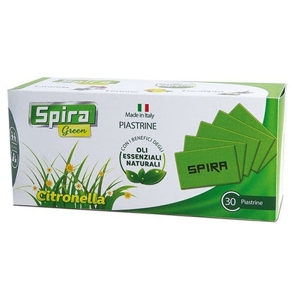 PIASTRINE ELETTROEMANATORI Pz 30 SPIRA GREEN