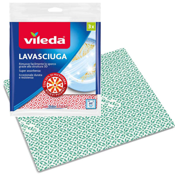 PANNO MULTIUSO LAVASCIUGA Pz 3 cm 36x34 VILEDA