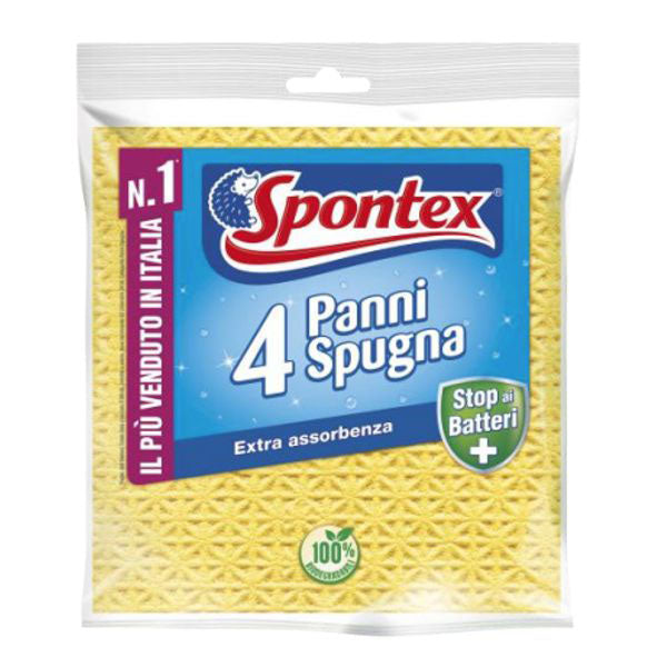 PANNO SPUGNA Pz 4 cm 18x19 SPONTEX