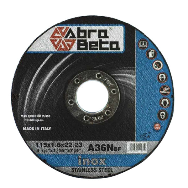 DISCO ABRASIVO INOX 115x1,6 f.22 ABRA BETA