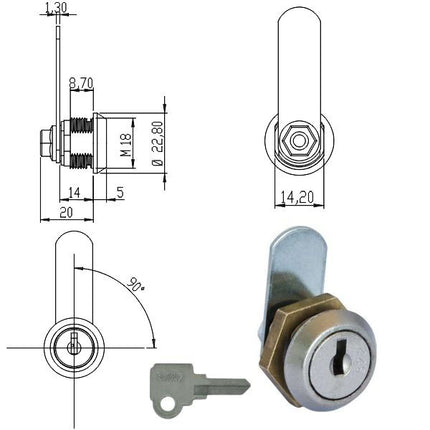 CILINDRO LEVETTA mm 13 161950 OMR