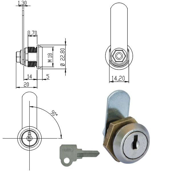 CILINDRO LEVETTA mm 13 161950 OMR