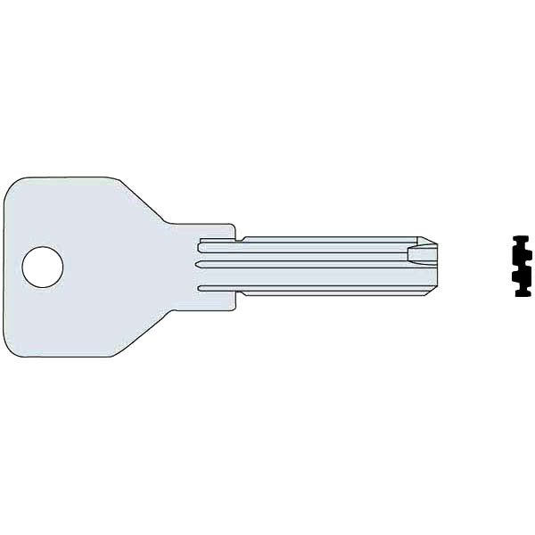 CHIAVE CILINDRI PUNZONATA 00670-01-0 CISA
