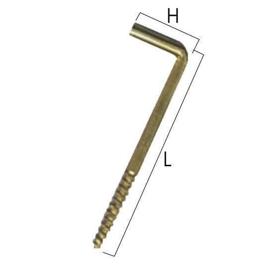 RAMPINO VITE OTTONE 14x30 mm 2,00x22 h 10,0