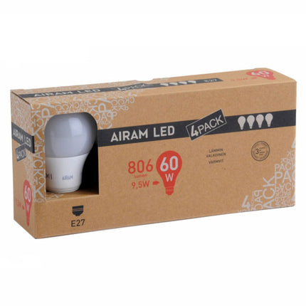 LAMPADA LED GOCCIA E27 W9,5 2700K Pz 4 AIRAM