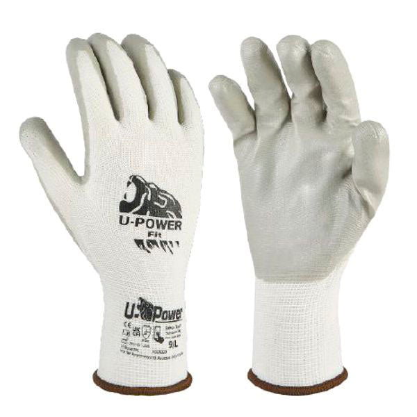 GUANTI NITRILE FIT BIANCHI 7 UPOWER