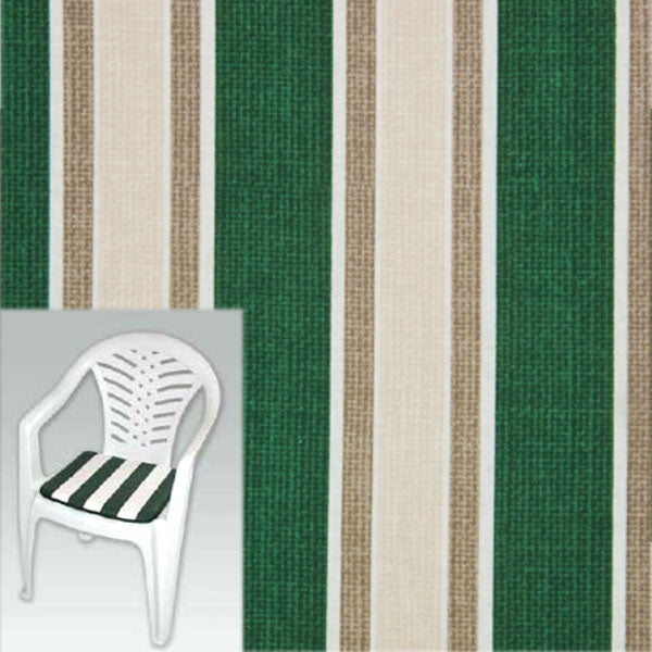 CUSCINO MULTIRIGA VERDE SEDUTA Pz 2 38x38x4 XTRA