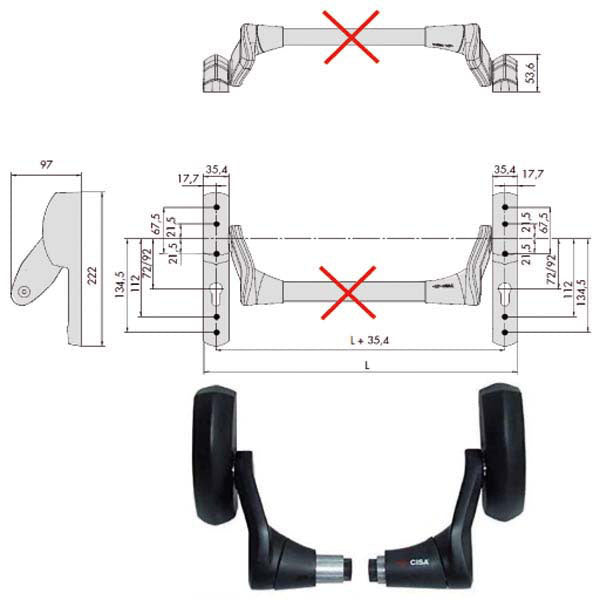 MANIGLIONE FAST PUSH 59607-10-0 CISA